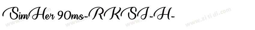 SimHer 90ms-RKSJ-H字体转换